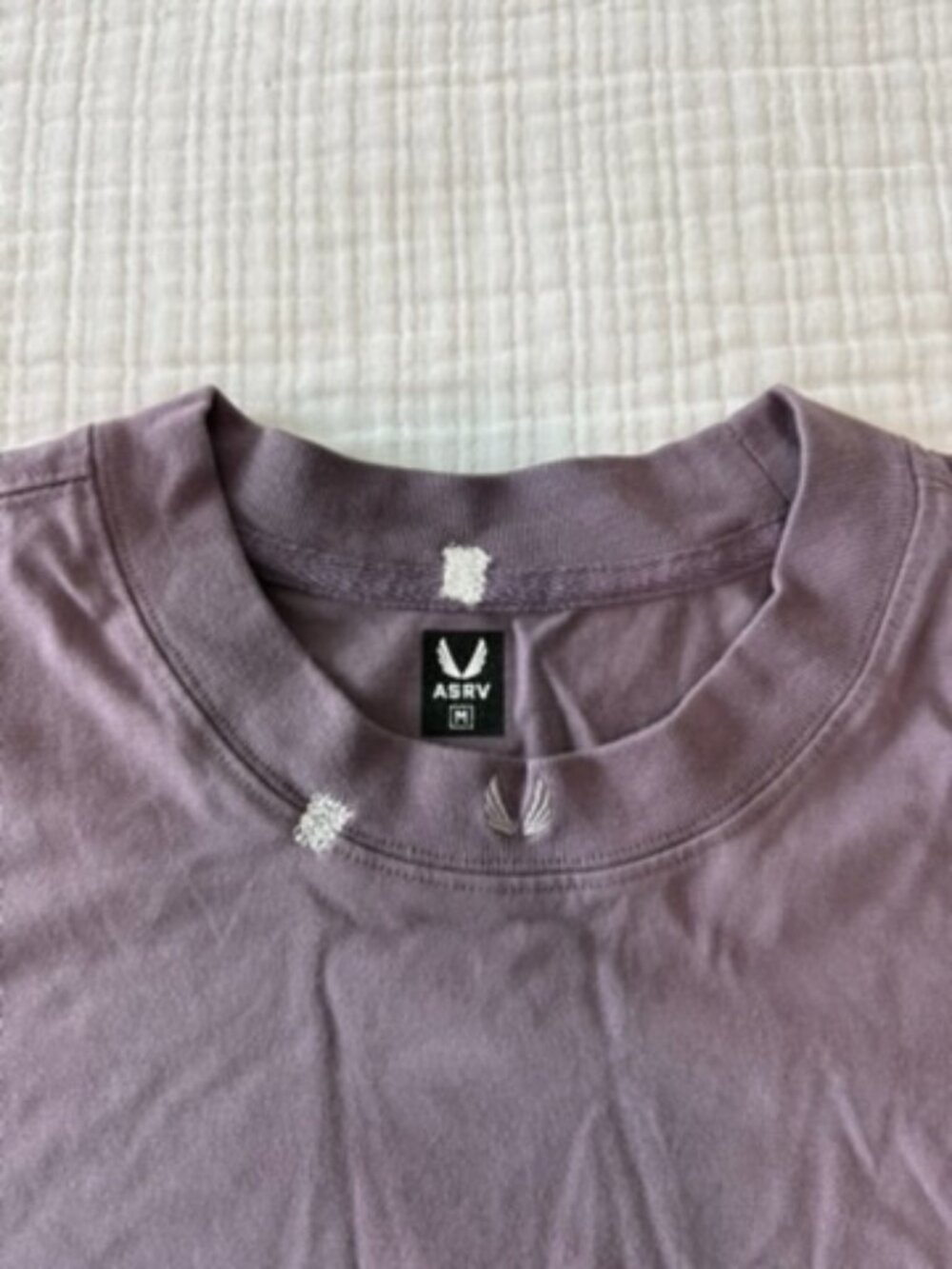 ASRV Tech Essential Relaxed Space Bracket Tee Deep Purple M DSG-0787